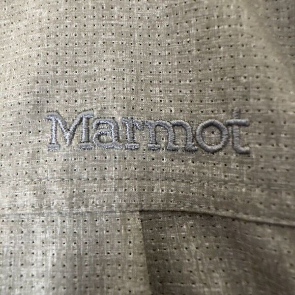 Marmot Shirt Mens XL Gray Button Up Lightweight Long Sleeve Outdoor Hiking Adult - Picture 4 of 7